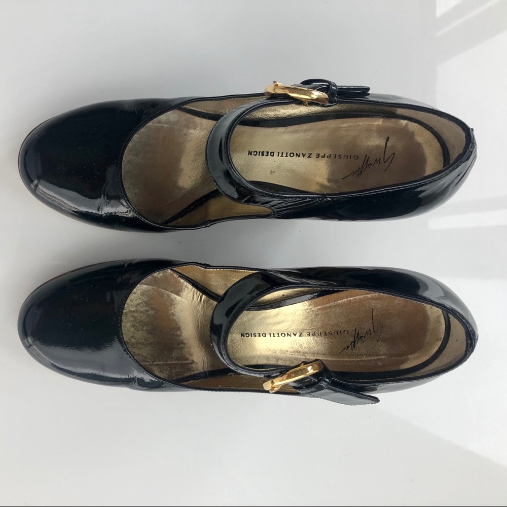 Giuseppe Zanotti Patent Leopard Mary Jane Shoes 39 - Picture 2 of 4